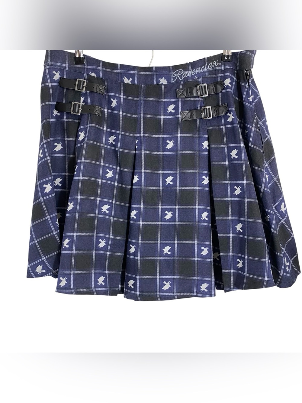Harry Potter Hot Topic Womens Skirt Plus Size 1X Ravenclaw Plaid Pleated Buckle